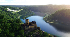 Der Microsot Flight Simulator erhält mit World Update 6 deutlich detailreichere Orte im deutschsprachigen Raum. (Bild: Microsoft)