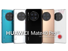 Vom Huawei Mate 40-Flaggschiff wird es wohl vier Modellvarianten geben, zusätzlich zu den Lite-Versionen. (Konzeptbild: Waqar Khan)