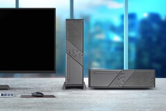 Das Silverstone Milo 12 PC-Gehäuse ist nur minimal größer als eine Sony PlayStation 5, bietet aber Platz für eine Desktop-GPU. (Bild: Silverstone)