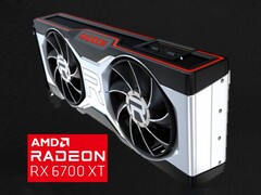 Die AMD Radeon RX 6700 XT Referenz-Grafikkarte soll einem Leak zufolge so aussehen. (Bild: JayzTwoCents &amp; Andreas Schilling)