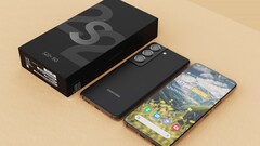 Das Galaxy S22+ von Samsung auf Basis der aktuellen Gerüchte und Leaks von Technizo Concept visualisiert. (Bild: LetsGoDigital)