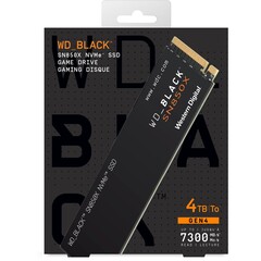 Cyberport verkauft die WD Black SN850X 4TB SSD für 269 Euro und legt zwei Gutscheine oben drauf (Bild: Western Digital)