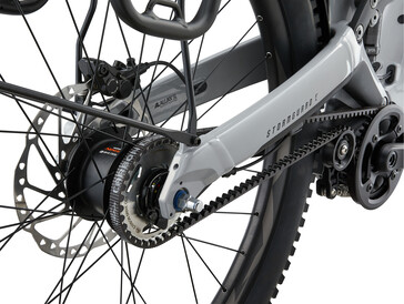 Es kommt keine Kette, sondern ein Riemen zum Einsatz