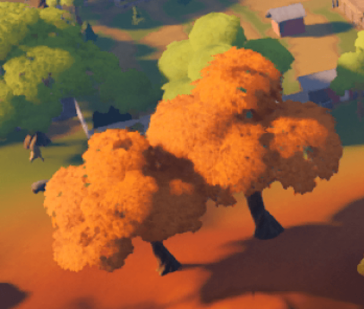 So haben Bäume in Fortnite auf der Switch bisher ausgesehen ...