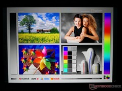 Breite IPS-Betrachtungswinkel. Farben und Kontrast ändern sich bei Betrachtung aus extremen Winkeln leicht