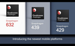 Qualcomm stellt die neuen Mobilplattformen Snapdragon 632, Snapdragon 439 und Snapdragon 429 vor.