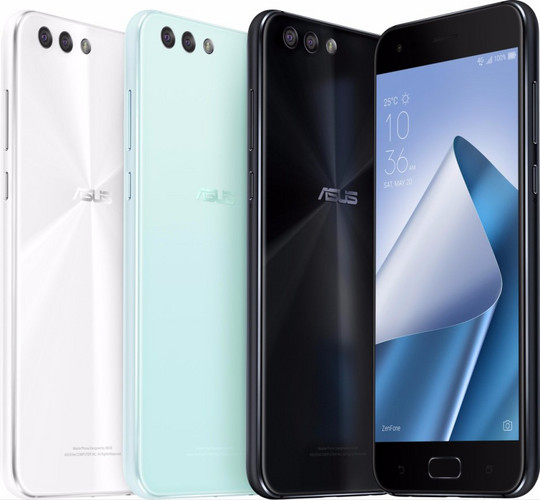 Das Zenfone 4 gibt es in den drei Farben Schwarz, Weiß und Mint Green.