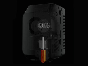 Es kommt eine gehärtete Stahldüse zum Einsatz, damit lässt sich Abrieb verhindern (Bildquelle: Anycubic)