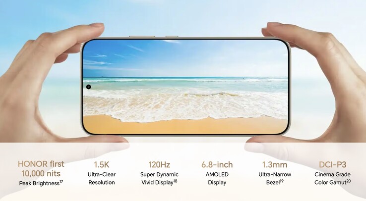 Die Display-Highlights des Honor X9e Pro.