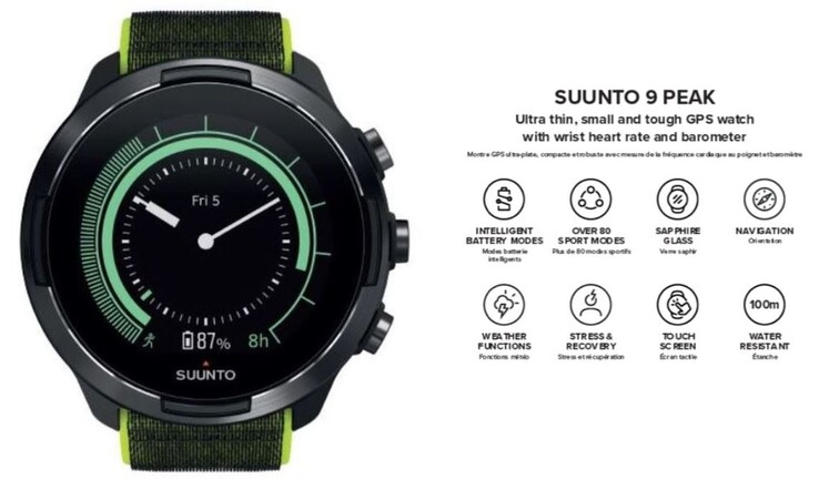Ein erstes Teaserbild zur Suunto 9 Peak. (Bild: Suunto / FCC)