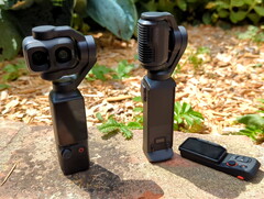 DJI Osmo Pocket 4P neben der Insta360 Luna Ultra