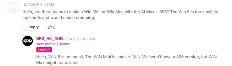 Teaser von GPD zu Win Max 395 (Bildquelle: Indiegogo)