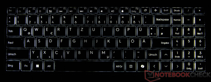 beleuchtete Tastatur