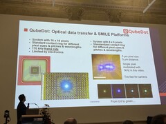 Qubedot berichtet von experimentellen Datenübertragungen per MicroLED. (Bildquelle: Andreas Sebayang/Notebookcheck.com)