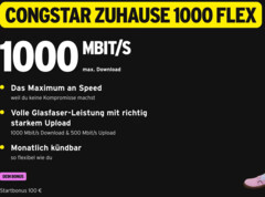 Congstar Zuhause 1000 Flex-Tarif