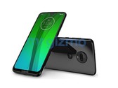 Das Moto G7, hier in einem etwas aufgehellten Renderbild, erscheint im moderneren Design.