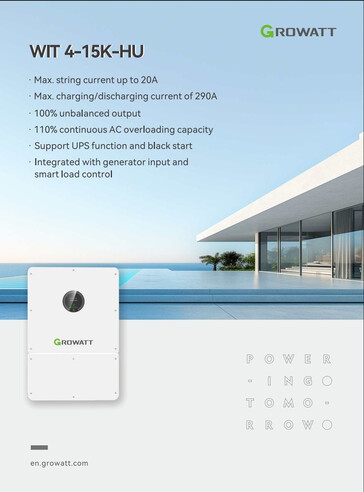 Technische Daten Wechselrichter  (Bildquelle: Growatt)