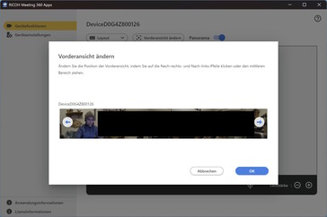 Ricoh App: 360-Grad-Ausschnitt wählen