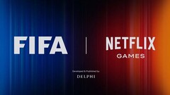 Die offiziellen Logos von Netflix und der FIFA Fussball-Weltmeisterschaft 2026. (Bildquelle: Netflix)