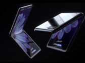 Das faltbare Klapphandy Galaxy Z Flip wird mit Ultra-Thin-Glas überzogen in den Farben Schwarz und Violett zu haben sein.