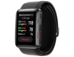 Die Watch D kann dank einer winzigen eingebauten Pumpe den Blutdruck des Trägers ohne Vorkalibrierung messen (Bild: Huawei)