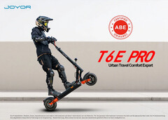 Den straßenzugelassenen und starken E-Scooter Joyor T6E Pro gibt es aktuell besonders günstig. (Bildquelle: Geekbuying)