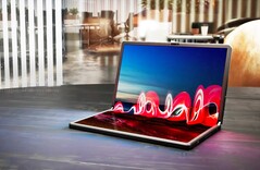 Das Lenovo ThinkPad X1 Fold zeigt schon heute, wie die faltbaren PCs von morgen aussehen könnten. (Bild: Lenovo)