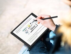 Das Hannspree Lumo Tablet setzt auf ein reflektives LCD. (Bildquelle: Hannspree)