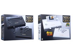 Der NeoGEO AES+ und die NeoGEO AES+ Anniversary Edition.