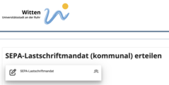 Sepa-Webseite der Stadt Witten