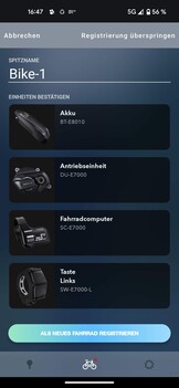 Die E-Tube-App verbindet mittels Bluetooth Smartphone und Fahrradkomponenten