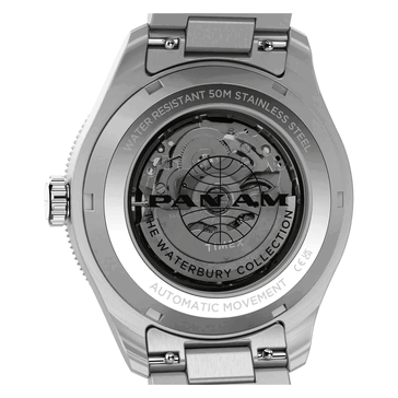 Timex Pan Am Waterbury Automatic GMT Uhr Gehäuseboden