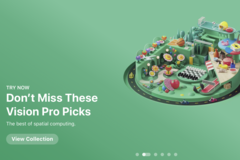 Der App Store für die Vision Pro. (Bild: Apple/Screenshot: Notebookcheck.com)