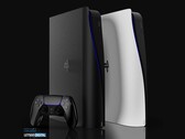 Dieses Konzeptbild zeigt, wie eine mögliche Sony PlayStation 5 Slim aussehen könnte. (Bild: Concept Creator / LetsGoDigital)