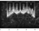 48 x 32 Pixel und 1-bit-Farben sind kaum spielbar, beweisen aber dennoch, dass auch Bakterien Doom zocken können. (Bild: Lauren Ramlan)