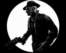 Schwarz-Weiß-Bild von Nick Valentine aus Fallout 4