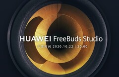 Mit diesem Teaser hat Huawei offiziell bestätigt, dass die FreeBuds Studio am 22. Oktober 2020 enthüllt werden. (Bild: Huawei)