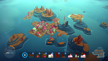 Eine Stadt in Islanders.