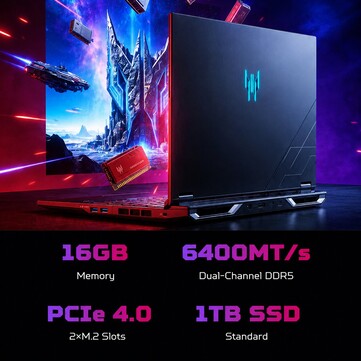 Predator 10 Neo Speicher-Spezifikationen