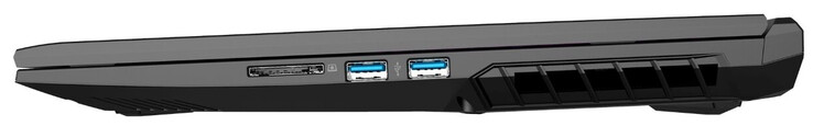 Rechte Seite: Speicherkartenleser (SD), 2x USB 3.1 Gen 1 (Typ A)