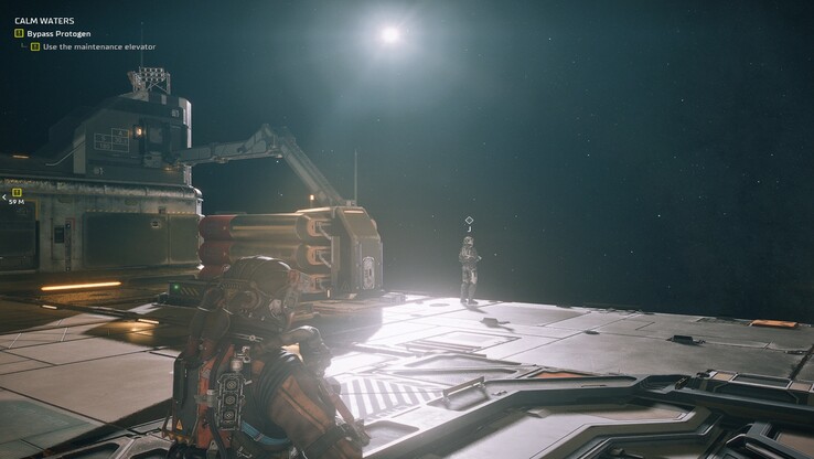 Die Außenbereiche der Station führen in den offenen Weltraum