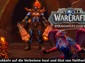 WoW: Dragonflight Rückkehr auf die Verbotene Insel (10.0.7) am 21. März, Glut von Neltharion (10.1) ab 9. März auf PTR.