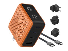 Das BMX GaNsta Pixel 140W-Ladegerät versorgt bis zu vier Geräte mit Strom