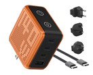 Das BMX GaNsta Pixel 140W-Ladegerät versorgt bis zu vier Geräte mit Strom