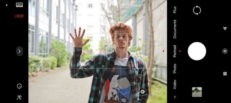 Die Vorschau in der Kamera-App ...