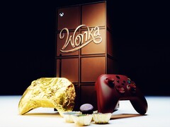 Microsoft bietet passend zum neuen Wonka-Film einen Xbox-Controller aus Schokolade an. (Bild: Microsoft)