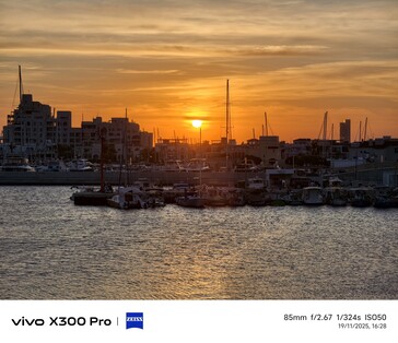 Vivo X300 Pro 85mm Default-Einstellung.