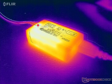 Das Netzteil erreicht bei hoher Last über 37 °C