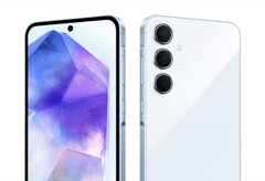 Das Samsung Galaxy A55 5G erhält ein überarbeitetes Design. (Bild: Samsung / Orange Belgien)
