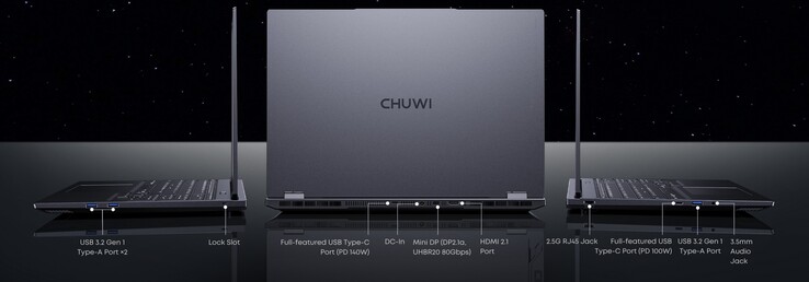 externe Anschlüsse am Chuwi Gamebook (Quelle: Chuwi)